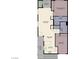 Detailed floor plan showing the layout of the home, including the living room, kitchen, bedrooms, and bathrooms at 728 Hardy Way # E, Mesquite, NV 89027