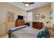 Cozy bedroom with carpet, neutral paint, and traditional style furniture at 805 Palmero Way, Boulder City, NV 89005