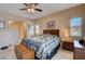 Spacious main bedroom features great light, archway to bathroom, and neutral colors at 805 Palmero Way, Boulder City, NV 89005