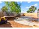 Backyard with a trampoline and play area at 8505 Lansdale Rd, Las Vegas, NV 89123