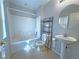 Bathroom features a toilet, shower, bathtub, and a pedestal sink at 9034 Grenache St, Las Vegas, NV 89148