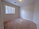 Cozy bedroom with plush carpet, neutral paint, and a large window for plenty of natural light at 9034 Grenache St, Las Vegas, NV 89148