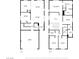 Home layout showing first and second floor plans with precise measurements at 9034 Grenache St, Las Vegas, NV 89148