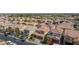 Aerial view showcasing the rooftops of a residential community in a suburban neighborhood at 9039 Alex Creek Ave, Las Vegas, NV 89149