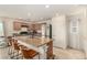 Kitchen with granite counters, stainless steel appliances, and breakfast bar at 9690 Langden Brook St, Las Vegas, NV 89178