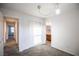 Bright bedroom featuring plush carpet, closet, and an ensuite bath, providing comfort and convenience at 11044 Camden Bay St, Las Vegas, NV 89179