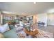 Open-concept living space showcasing the living room, dining area, and modern kitchen at 2646 Begonia Falls Ave # 41, North Las Vegas, NV 89081