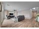 Bright, open living room with hardwood floors and stylish furniture near the staircase at 2651 Deep Canyon St, Henderson, NV 89044