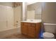 Bathroom featuring a shower, tub combo, and vanity with ample counter space, perfect for relaxation at 3400 Cabana Dr # 2010, Las Vegas, NV 89122