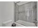 Bathroom with a bathtub and shower with modern glass door at 362 Port Reggio St, Las Vegas, NV 89138