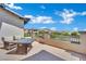 Inviting patio space with an outdoor dining set and scenic mountain views at 362 Port Reggio St, Las Vegas, NV 89138