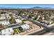 Established community features a mix of housing styles, beautiful mountain views and well-kept lawns at 3683 Villa Knolls East Dr, Las Vegas, NV 89120