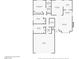 Detailed floor plan showcasing layout with room dimensions of bedrooms, kitchen, and living spaces at 433 Old Palms Dr, Las Vegas, NV 89123