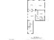 First floor plan showing layout of kitchen, living room, dining area, and bedroom at 4519 Stardusk Falls Ave, North Las Vegas, NV 89084