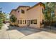 Expansive backyard featuring a patio and low maintenance desert landscaping and a detached garage at 6437 Boatbill St, North Las Vegas, NV 89084