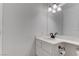 Bright bathroom with vanity, sink, mirror, and modern fixtures at 6624 Old Oxford Ave, Las Vegas, NV 89108