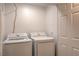 This laundry room features white washer and dryer units at 75 N Valle Verde Dr # 211, Henderson, NV 89074