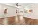 Spacious living room with wood floors, natural light, and an open layout at 8113 Danaides Ct, Las Vegas, NV 89131