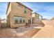 Beautiful home's backyard with brick-paved patio, providing space for outdoor activities and enjoyment at 9114 Riverlands Ranch St, Las Vegas, NV 89139