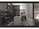 Contemporary walk-in closet with custom shelving and storage at 924 S First St # 306C, Las Vegas, NV 89101