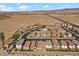 Aerial view of community with mountain views at 10431 Seelos St, Las Vegas, NV 89178