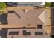 Aerial view of roof with solar panels and new construction at 10431 Seelos St, Las Vegas, NV 89178