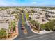 Scenic aerial view of the neighborhood showcasing lush landscaping and residential streets at 2152 Jasper Bluff St # 103, Las Vegas, NV 89117