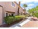 Attractive exterior view featuring landscaping and a walkway at 2152 Jasper Bluff St # 103, Las Vegas, NV 89117