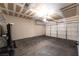 Spacious garage with an unfinished ceiling, ideal for parking and storage at 2152 Jasper Bluff St # 103, Las Vegas, NV 89117