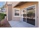 Cozy patio with sliding glass door access to the interior, perfect for outdoor relaxation at 2152 Jasper Bluff St # 103, Las Vegas, NV 89117