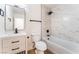 Modern bathroom with a shower-tub combo, sleek vanity, and new fixtures at 2481 San Marcos St, Las Vegas, NV 89115