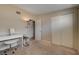 Neutral bedroom featuring neutral carpet and double closet at 2496 Golfers St, Las Vegas, NV 89142
