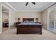 Main bedroom features a large bed, recessed lighting, and shuttered windows at 2577 Luberon Dr, Henderson, NV 89044
