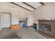 Living room with fireplace and media center at 2643 Red Rock St # 201, Las Vegas, NV 89146