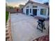 Backyard features a concrete patio, barbecue and a block wall at 2813 Painted Rose Ln, Henderson, NV 89074