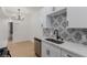 Kitchen featuring stainless steel appliances and stylish backsplash at 3318 N Decatur Blvd # 1020, Las Vegas, NV 89130