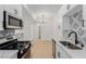 Modern kitchen with stainless steel appliances and ample counter space at 3318 N Decatur Blvd # 1020, Las Vegas, NV 89130