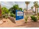 Coral Palms Condominiums sign at 3318, surrounded by mature landscaping and palm trees at 3318 N Decatur Blvd # 1020, Las Vegas, NV 89130