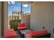 Relaxing outdoor patio space with comfortable seating, perfect for enjoying the fresh air and neighborhood views at 3531 Montepulciano Ln, Henderson, NV 89044