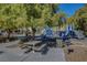 Neighborhood playground with slides, picnic tables, and play equipment at 405 Prairie Moon Ave, North Las Vegas, NV 89084
