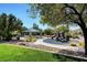 Community playground with slides, playground, and covered picnic area at 405 Prairie Moon Ave, North Las Vegas, NV 89084