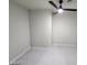Bedroom featuring ceiling fan, neutral walls, and carpet flooring at 4525 Dean Martin Dr # 1507, Las Vegas, NV 89103