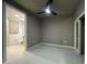 Bright bedroom with an ensuite bathroom and ceiling fan at 4525 Dean Martin Dr # 1507, Las Vegas, NV 89103