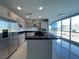 Modern kitchen features stainless steel appliances, sleek countertops, stylish cabinets, and a stunning city view at 4525 Dean Martin Dr # 1507, Las Vegas, NV 89103