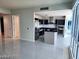 Modern kitchen with stainless steel appliances, sleek cabinets, and an island at 4525 Dean Martin Dr # 1507, Las Vegas, NV 89103