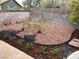 Backyard garden area featuring gravel, mulch and young plantings at 5821 Santa Catalina Ave, Las Vegas, NV 89108