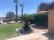 Well-maintained front yard with lush green lawn and attractive landscaping at 5821 Santa Catalina Ave, Las Vegas, NV 89108