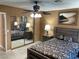 Relaxing main bedroom featuring a mirror sliding door closet, perfect for a peaceful retreat at 5821 Santa Catalina Ave, Las Vegas, NV 89108