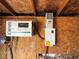 Installed on the wall is the utility system with the power box and charge controller at 70 Camp Bonanza Rd, Las Vegas, NV 89124
