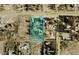 A beautiful aerial view of the property showing the house, landscaping, and surrounding area at 731 W Calvada Blvd, Pahrump, NV 89048